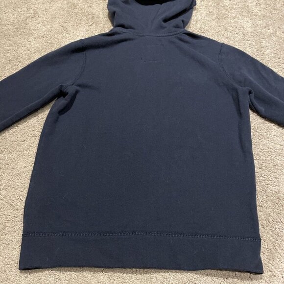 Abercrombie Kids Full Zip Hoodie Sweatshirt Size 13/14 Navy Blue Spellout - Picture 6 of 7